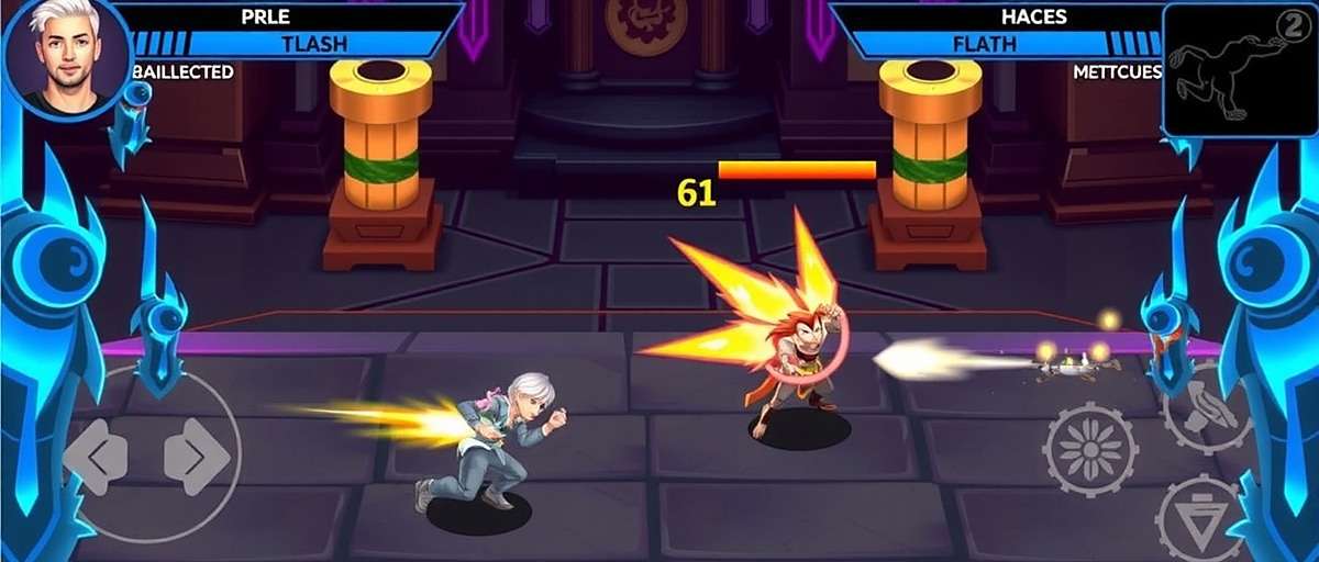 Power Play Pros Multiplayer Gameplay Power Play Pros gameplay showing multiplayer battle arena with Indian characters